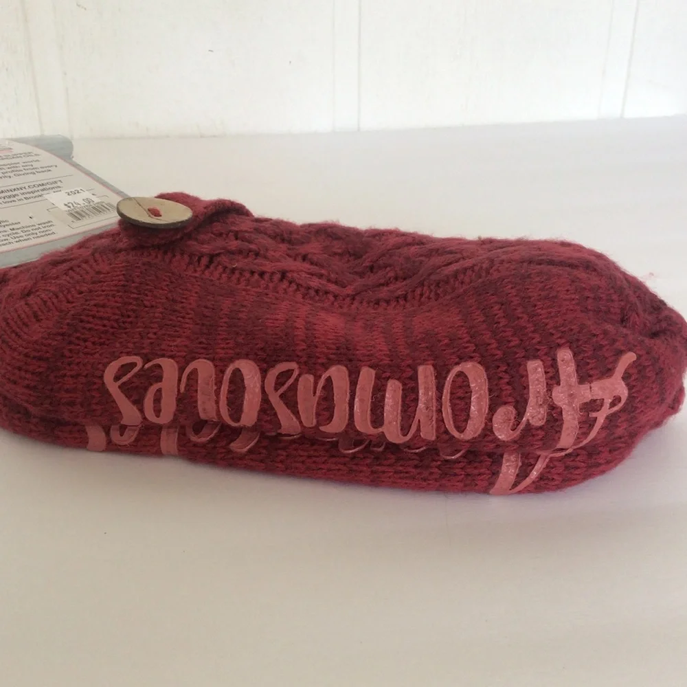 MINX NY ROSE AND ARGAN OIL INFUSED SLIPPER SOCKS NWT OSFM